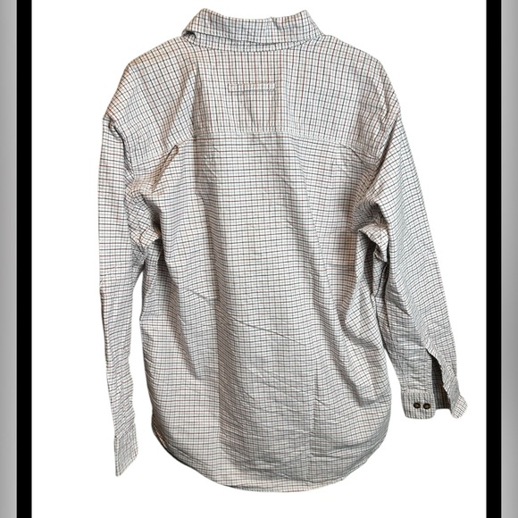 Woolrich Men’s Red Blue Check Long Sleeve Button Down Size Medium - Picture 3 of 4